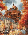 Diamentowa mozaika - Jesienne Miasteczko 40x50cm - tantis.pl