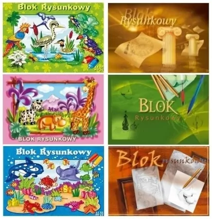 Blok rysunkowy A4 20 kartek - tantis.pl