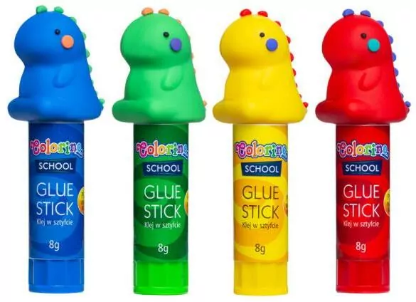 Klej w sztyfcie 8g. Mix wzorów Dinozaury - tantis.pl