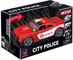 Policja 23cm czerwona ze światłem i dźwiękiem