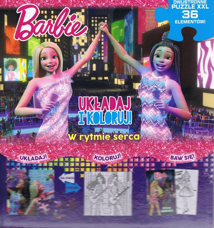 Barbie. Układaj i koloruj. W rytmie serca - tantis.pl