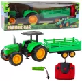 Traktor z przyczepą RC zielony - tantis.pl