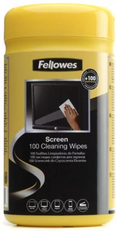 Fellowes. Ściereczki nasączone, 100 sztuk - tantis.pl