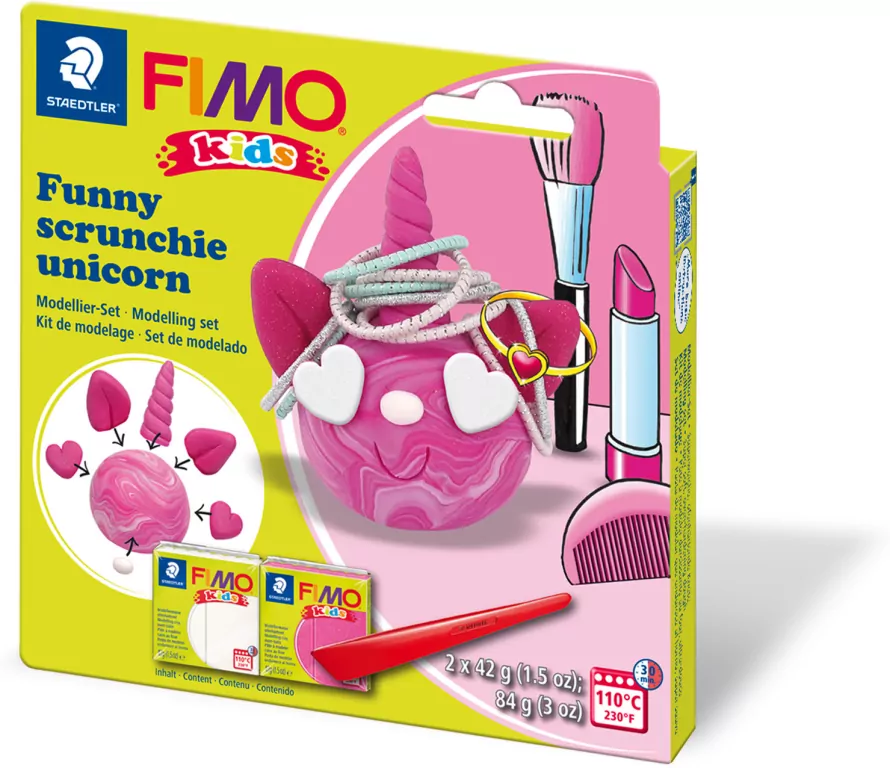 Zestaw Fimo Kids 2 x 42g. Jednorożec - tantis.pl