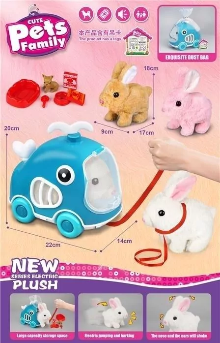 Królik interaktywny Cute Pets Family - tantis.pl