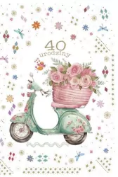 Kartka okolicznościowa Urodziny 40