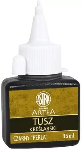 Tusz kreślarski 35 ml czarny perła ASTRA - tantis.pl