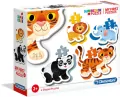 Clementoni. Moje pierwsze puzzle. Wild animals - tantis.pl