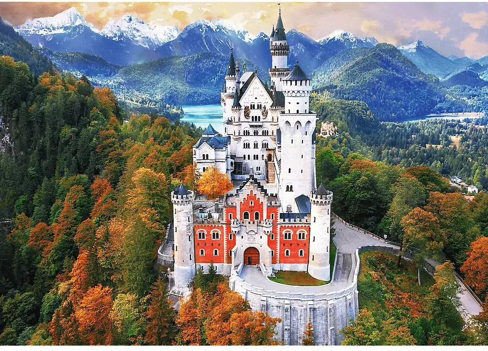 Puzzle 1000 Zamek Neuschwanstein, Niemcy TREFL - tantis.pl