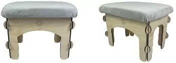 Taboret do pokoju dziecięcego szary - tantis.pl