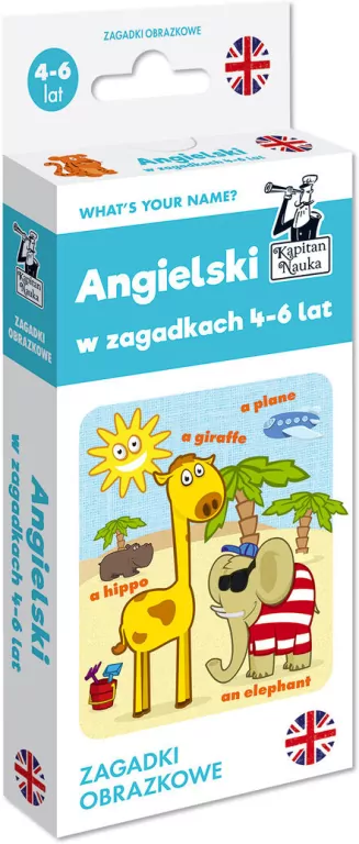 Angielski w zagadkach 4-6 lat. Kapitan Nauka - tantis.pl