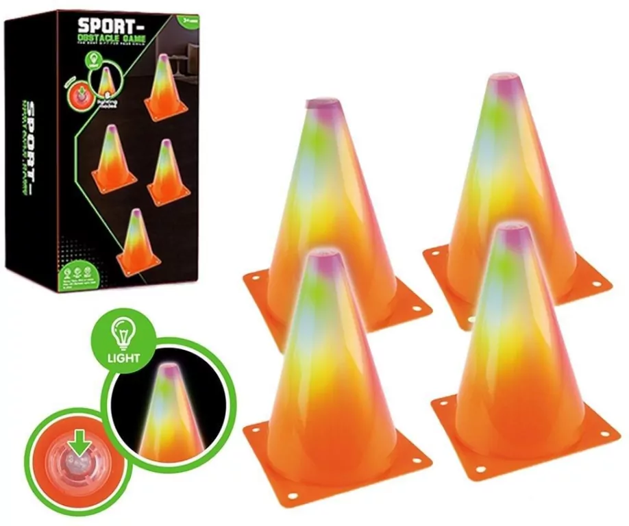 Pachołki podświetlane 4szt 18cm - tantis.pl