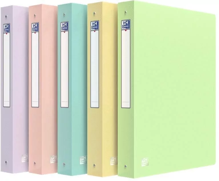 Segregator A4 ringowy Urban Pastel mix OXFORD - tantis.pl