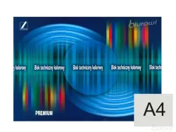 Blok techniczny kolorowy Premium A4 15k.