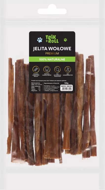 PRZYSMAK DLA PSA JELITA WOL 100GR TRIK FOLIA 100 - tantis.pl
