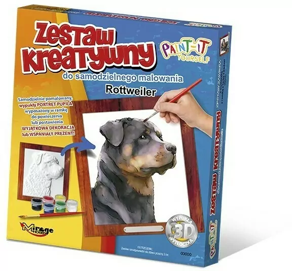 Zestaw Kreatywny do malowania. Rottweiler - tantis.pl