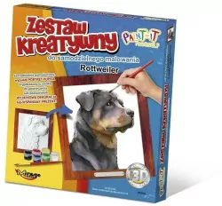 Zestaw Kreatywny do malowania. Rottweiler