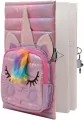 Pamiętnik Unicorn z kieszonką różowy STnux - tantis.pl