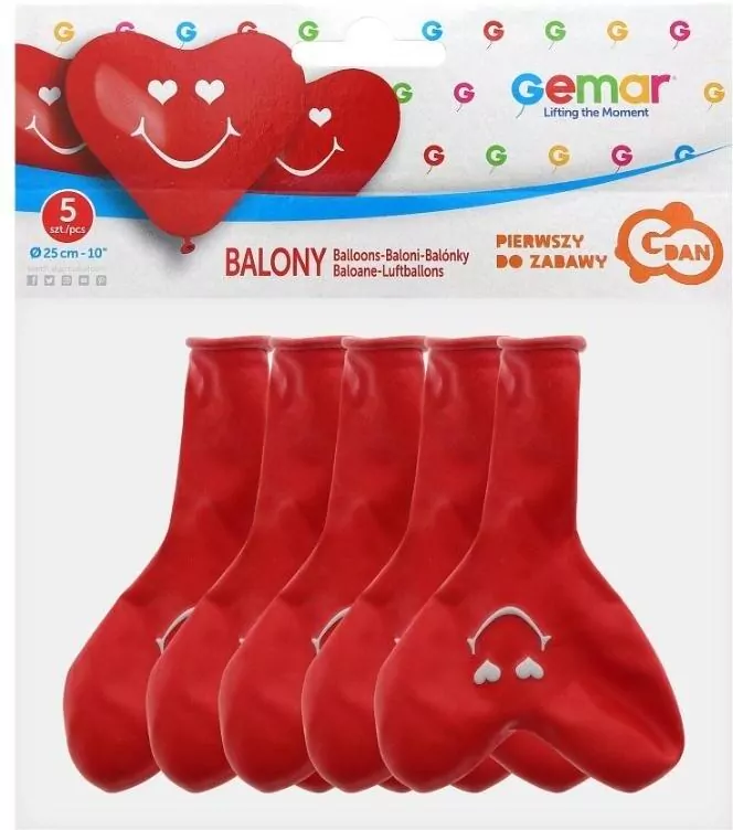 Balony Gemar uśmiechnięte serca - tantis.pl