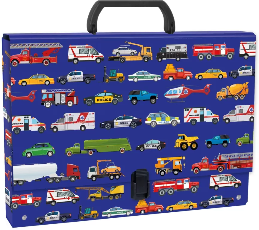 Teczka twarda z rączką Pojazdy 11 DERFORM - tantis.pl