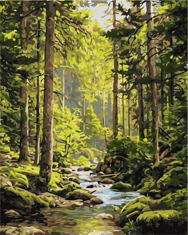 Malowanie po numerach - Źródło spokoju 40x50cm - tantis.pl