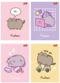Zeszyt A5/60K kratka laminowany Pusheen (10szt) - tantis.pl