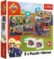 Trefl. Puzzle 2w1 + memos. Drużyna Strażaka Sama - tantis.pl