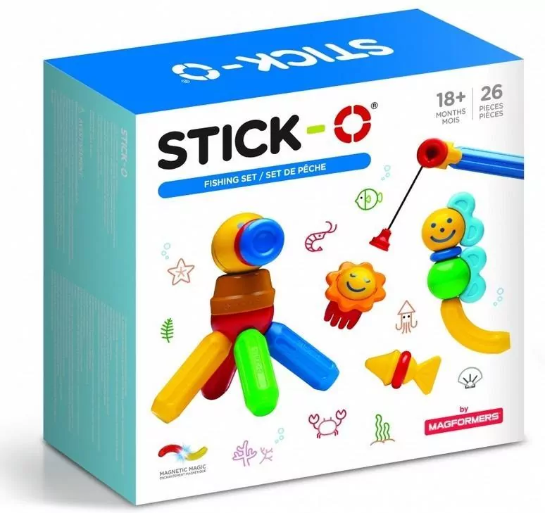 Magformers Stick-O. Zestaw wędkarski. 26 elementów - tantis.pl