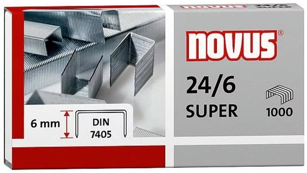 Zszywki 24/6 Din super x 1000 - tantis.pl