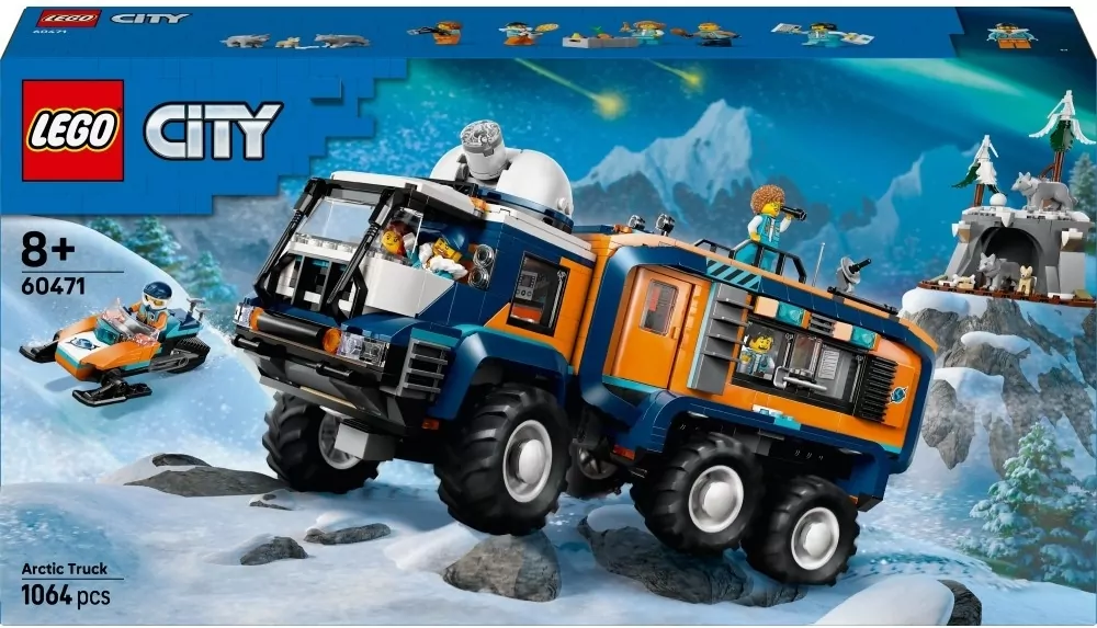 LEGO® City. Ciężarówka z laboratorium arktycznej odkrywczyni 60471 - tantis.pl