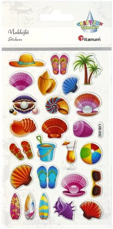 Naklejki wypukłe. Lato, plaża - tantis.pl