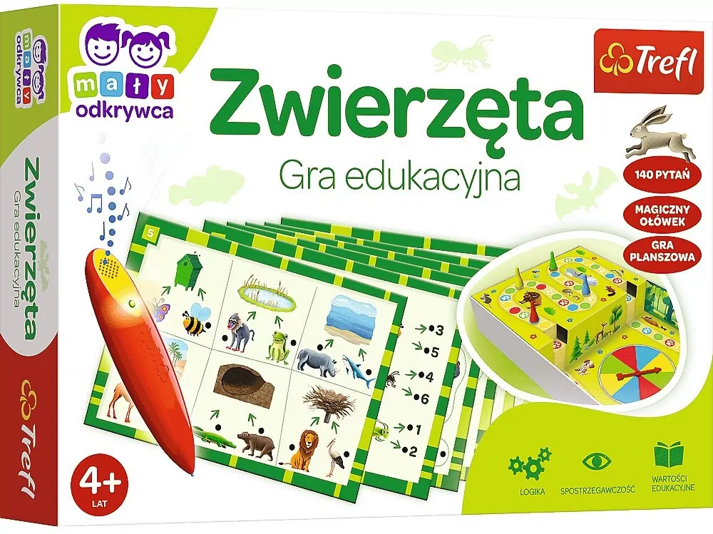 Zwierzęta. Gra edukacyjna TREFL - tantis.pl