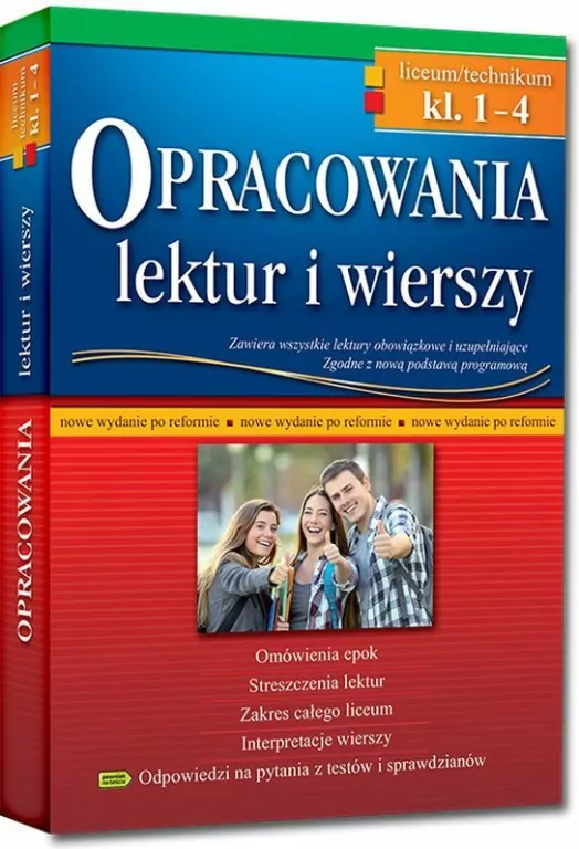 Opracowania LO 1-4 lektur i wierszy - tantis.pl