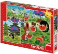Puzzle dla dzieci 3w1 Krecik i parasol - tantis.pl