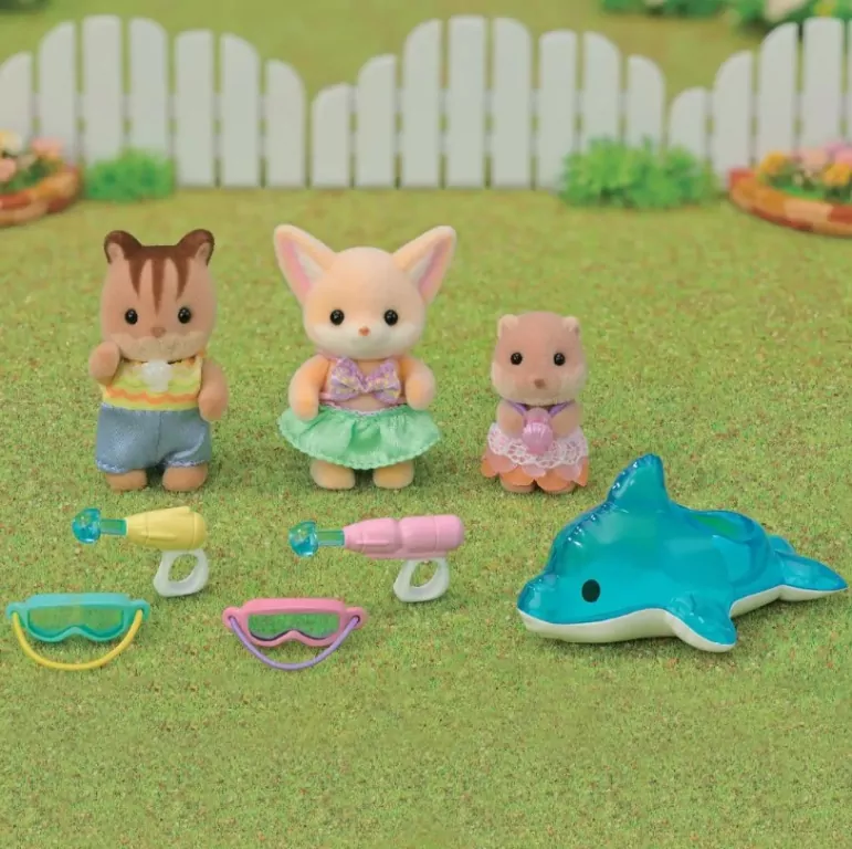 Sylvanian Families Przedszkole Zabawa w basenie Baby Trio 5749 p6 - tantis.pl