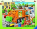 Ravensburger. Puzzle 35 ramkowe. Śmieciarka - tantis.pl