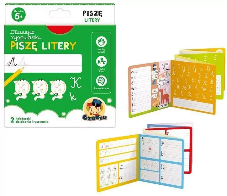 Piszę litery. Dłuuugie rysowanki. CzuCzu - tantis.pl