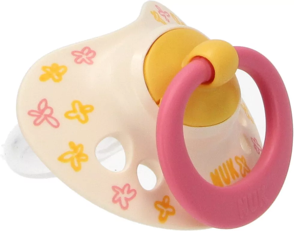 NUK. Signature. Smoczki. 18-36 miesięcy. Kwiatki i czerwony - tantis.pl