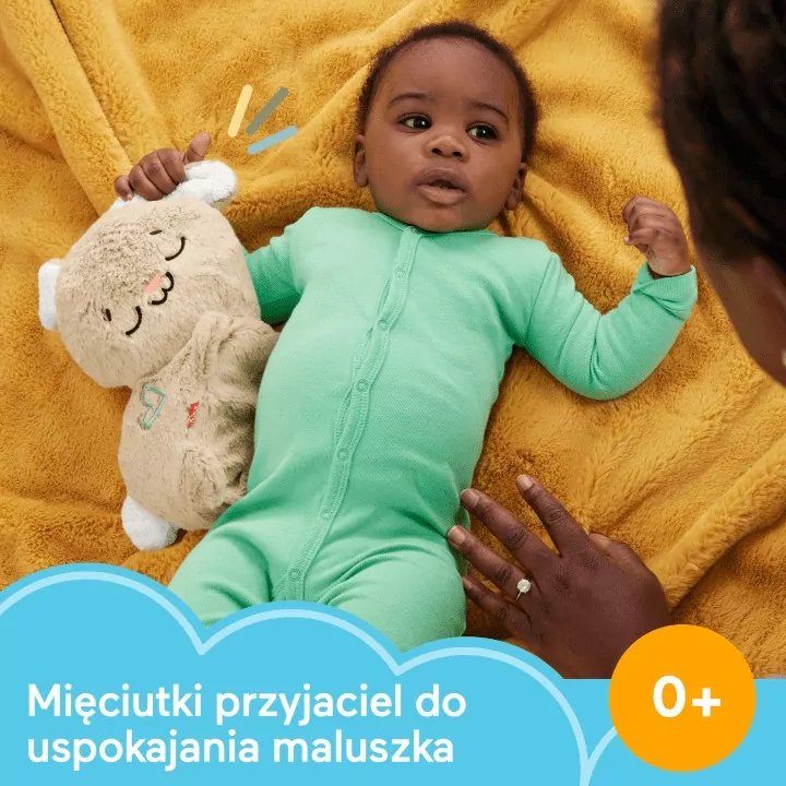 Fisher-Price. Przytulanka Śpiący Króliczek dźwięk - tantis.pl