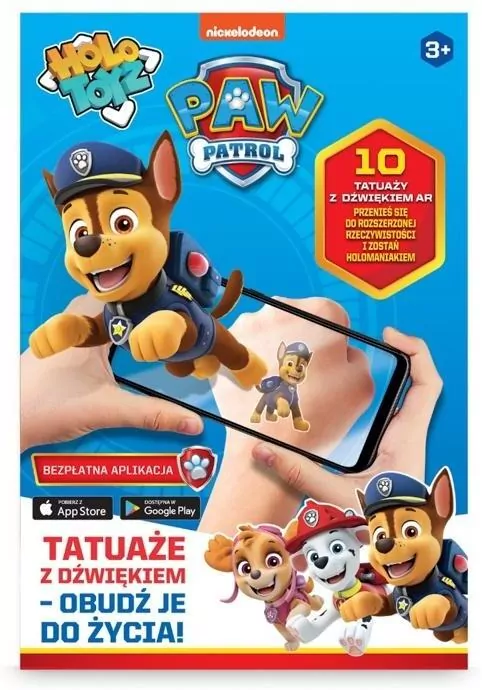 Tatuaże dla dzieci AR Psi Patrol - tantis.pl
