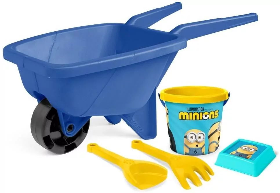 Minions taczka z kompletem do piasku - tantis.pl