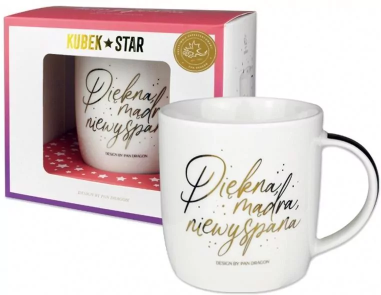 Kubek Star. Piękna i mądra - tantis.pl