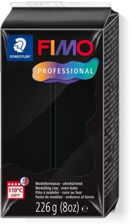 Masa termoutwardzalna Fimo 226g czarny - tantis.pl