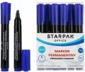 Marker permanentny ścięty niebieski (12szt) - tantis.pl