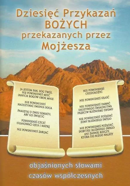 Dziesięć Przykazań Bożych przekazanych przez Mojżesza - tantis.pl