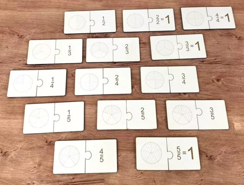 Puzzle ułamkowe - tantis.pl