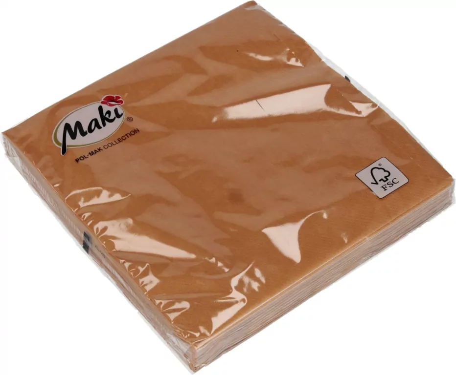 SERWETKA PAP 3W 330X330 MUSZTARD PM OP - tantis.pl