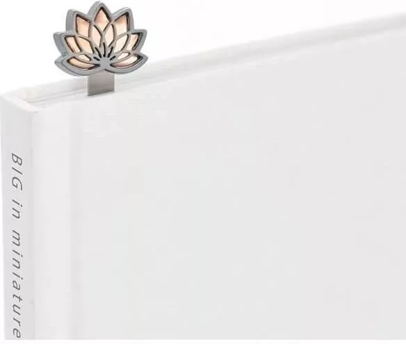 Zakładka do książki. Kwiat lotosu rose gold - tantis.pl