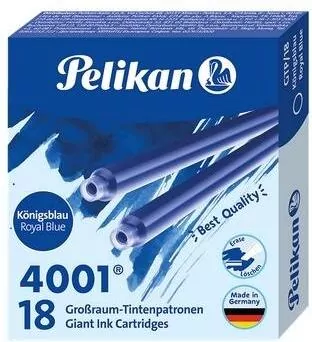 Naboje atramentowe długie niebieski - tantis.pl