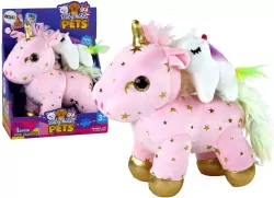 Jednorożec z kołysanką różowy